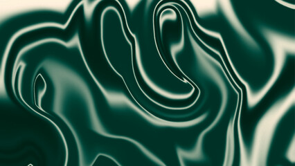 Green and abstract background with liquify flow. Abstract dark green and gray liquid marble texture background 