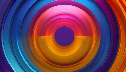 Radial Data Visualization - Vibrant Design