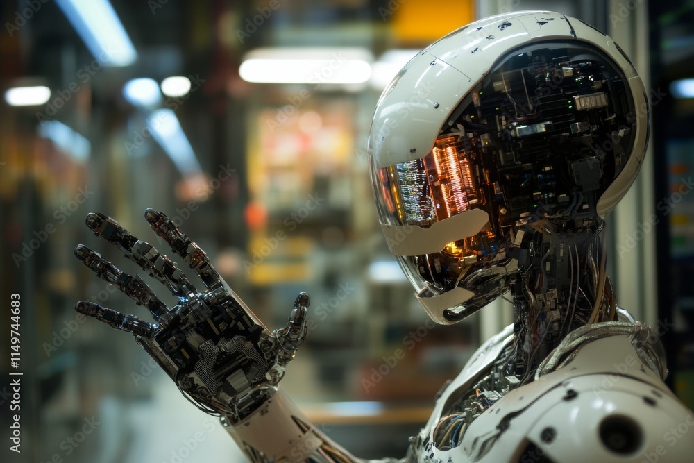 Poster exploring artificial intelligence unveiling the future of human like intelligence and innovation