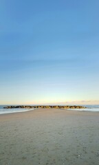 Sunset at the beach in Drenthe, North Holland, Netherlands