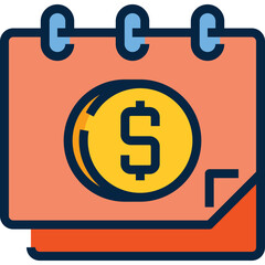 Obraz premium Pay Day Calendar Icon