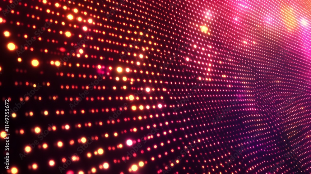 Poster dynamic light patterns digital art display urban environment abstract view vibrant colors for visual