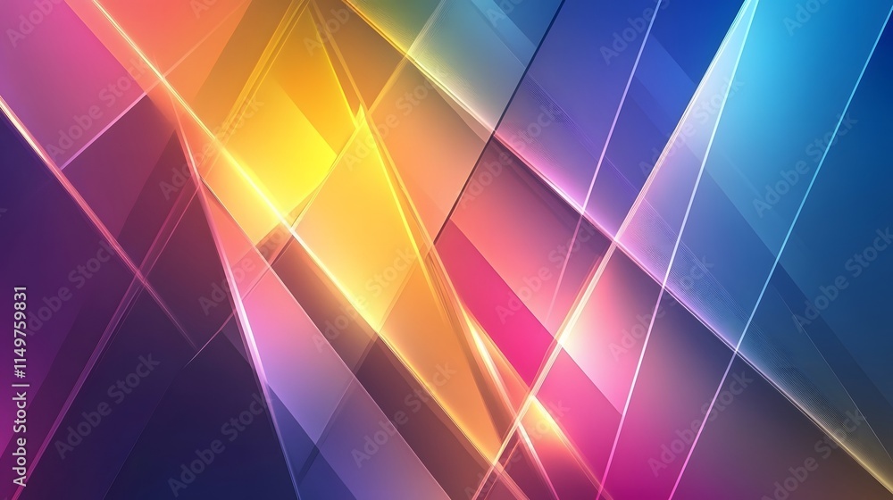 Poster dynamic abstract patterns digital artwork vibrant colors modern design close-up view creative concep