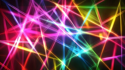 Naklejka premium Dynamic light patterns digital art colorful background abstract close-up creative visuals for graphic design
