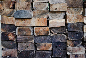 Wood texture, processed wood pile, wood texture background, for various design purposes