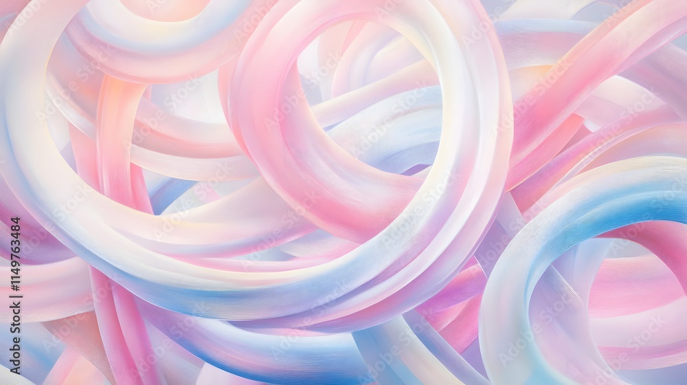 Poster abstract swirls of colorful patterns art studio digital artwork contemporary space close-up view vis