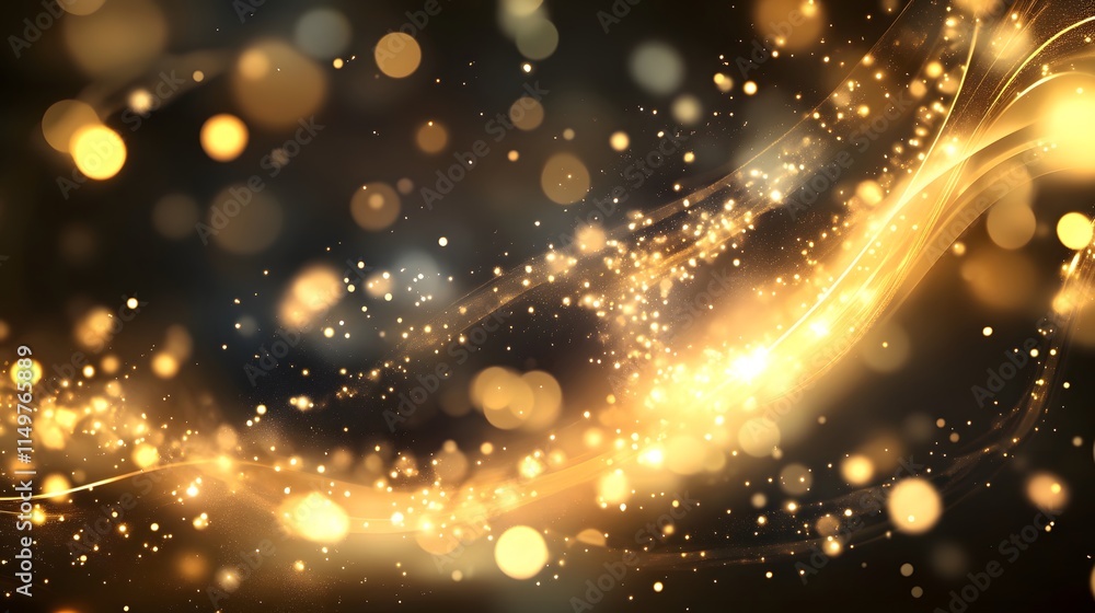 Aufkleber illuminating sparkle effect digital design abstract dark environment close-up visual art concept
