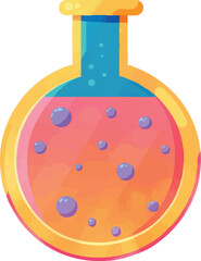 illustration of Laboratory flask , perfect for a kid school or education theme