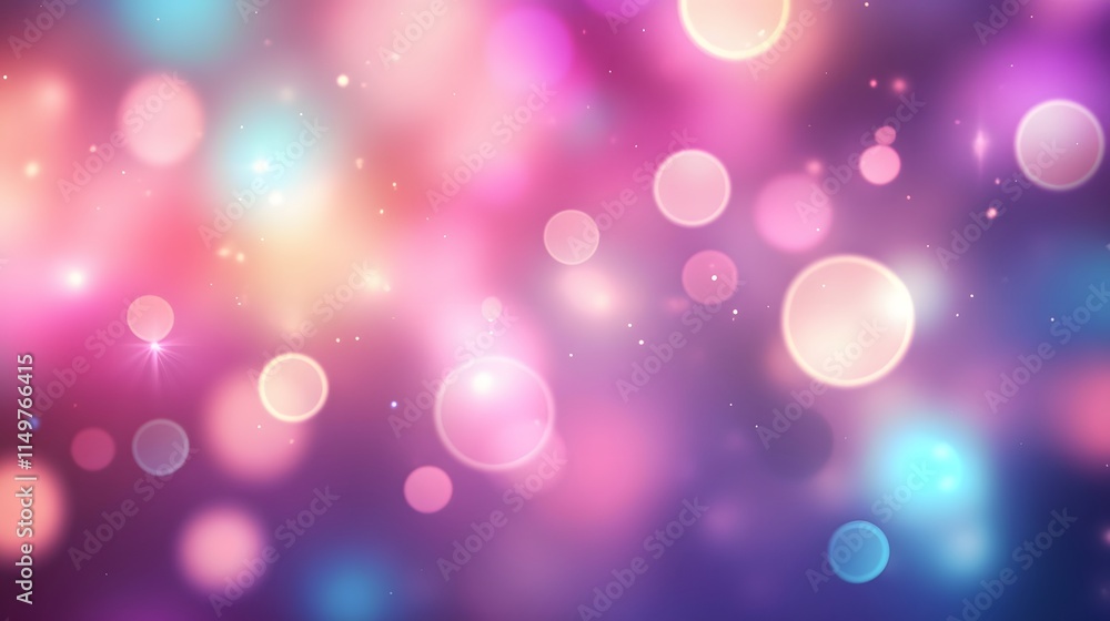 Poster dynamic colorful bokeh background abstract art digital design vibrant atmosphere close-up view creat