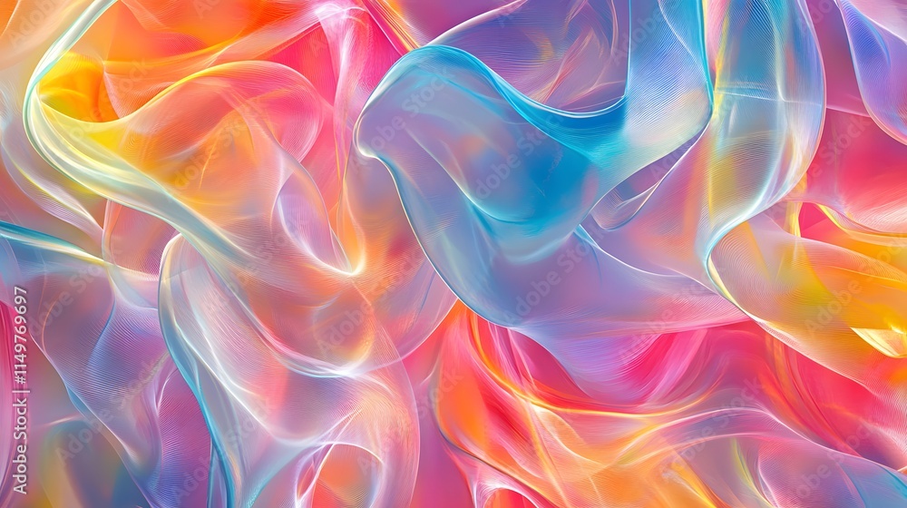 Aufkleber dynamic colorful textures abstract art digital design creative space close-up perspective visual aes