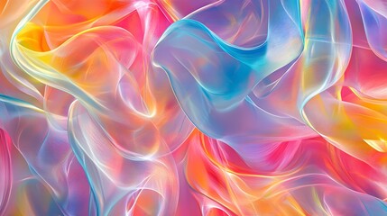 Naklejka premium Dynamic colorful textures abstract art digital design creative space close-up perspective visual aesthetics