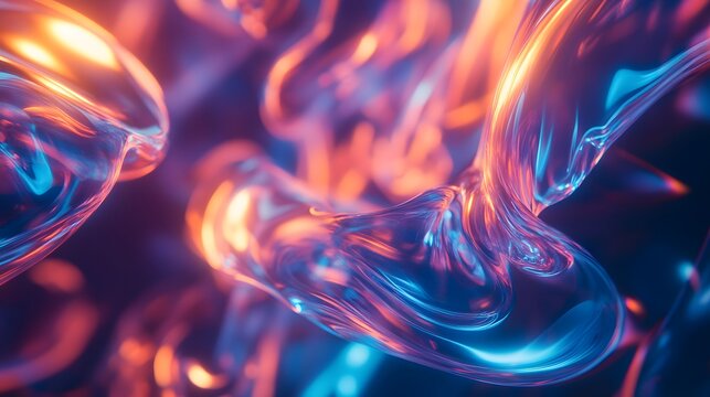 Dynamic fluid motion visualization abstract art digital graphics vibrant colors close-up view fluid dynamics concept