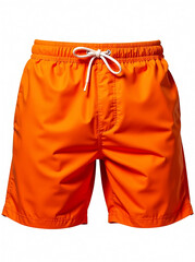orange bathing shorts isolated on white or transparent png