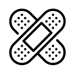 Icon Bandage Wrap With Style Outline