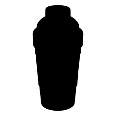 Black Shaker silhouette vector illustration on white background