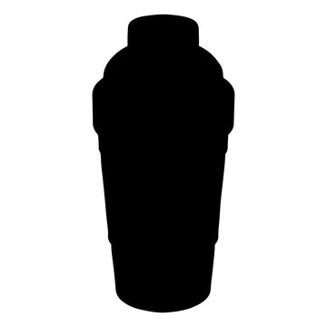 recommend clip art: Black Shaker silhouette vector illustration on white background