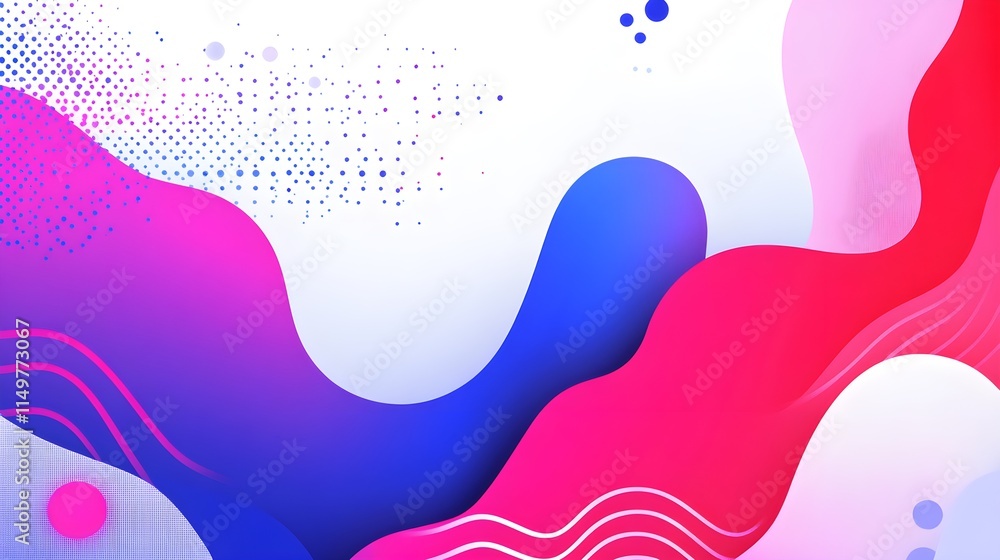 Aufkleber dynamic abstract patterns digital art graphic design colorful background modern aesthetic
