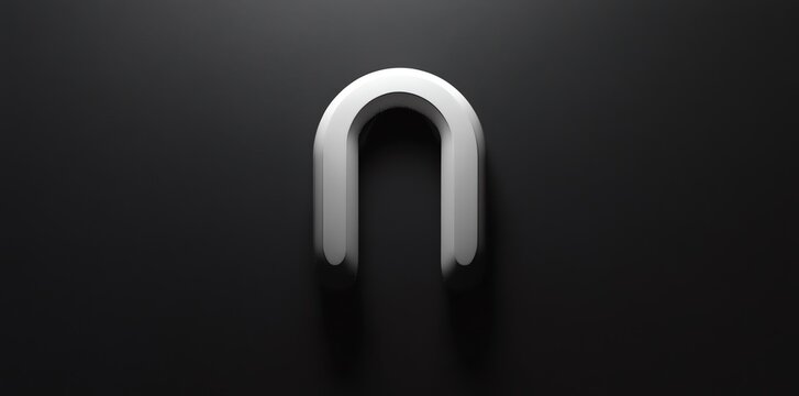 recommend clip art: A white 3D 'U' shape on a black background.