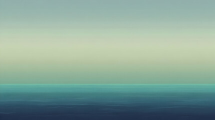 Obraz premium A serene gradient of ocean hues blending into a calm horizon.