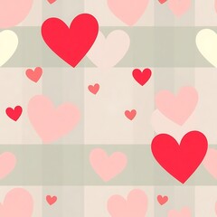 Lovely Hearts Seamless Pattern 