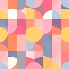 Joyful Geometric Abstract Pattern 