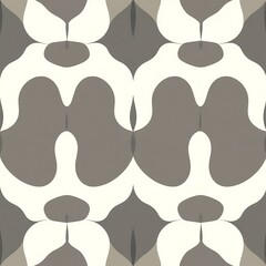 Fototapeta premium Abstract Geometric Pattern: Seamless repeating pattern with grey and white abstract shapes, creating a modern and stylish design. perfect for backgrounds, branding, textiles, and interior design. 