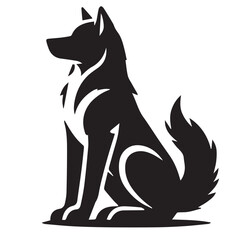 High-Quality Dog Silhouette Logo for Your Business