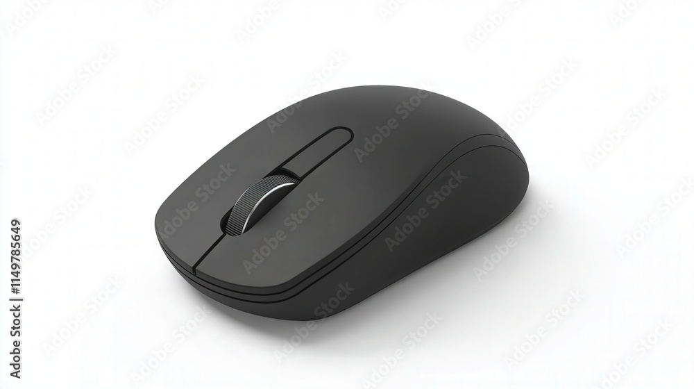 Poster a wireless mouse with a minimalistic design, offering smooth navigation without the hassle of cords.