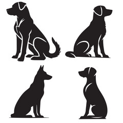 High-Quality Dog Silhouette Logo for Your Business