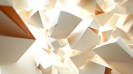 Dynamic abstract shapes intertwine digital space graphic design creative environment aerial perspective modern art concept