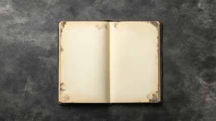 Fototapeta premium Artistic exploration of smooth sketchbook paper surface in a studio setting creative inspiration and texture