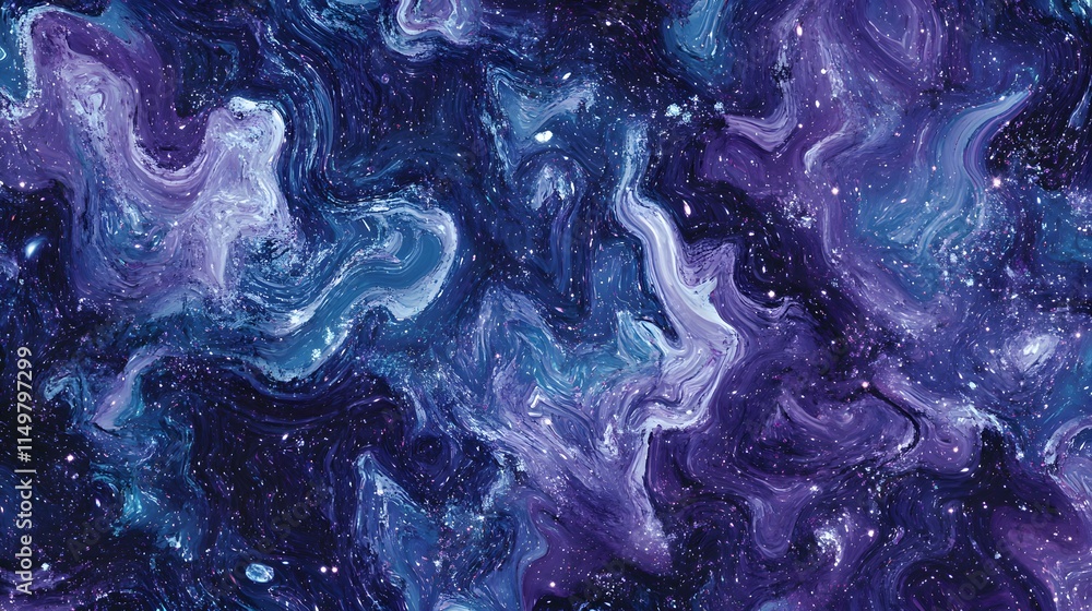 Poster exploring cosmic patterns digital universe abstract art space high definition celestial concepts