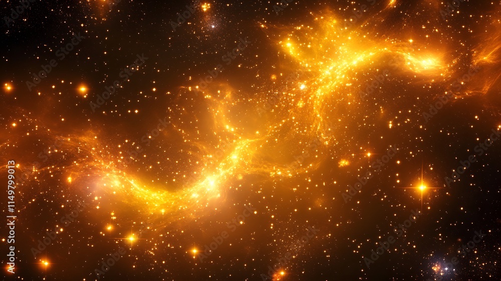 Poster exploring cosmic wonders a stunning view of nebulae in deep space visual art galactic environment as