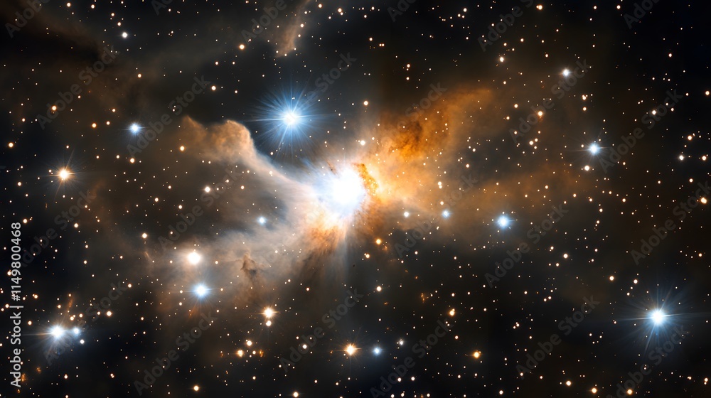 Aufkleber exploring stellar nebulae outer space astrophotography cosmic environment celestial viewpoint galact