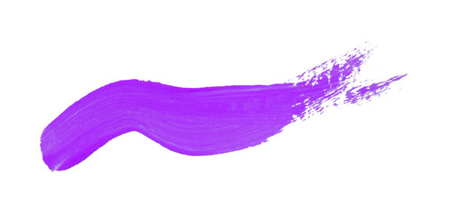 Horizontal purple brush strokes set on transparent background.
