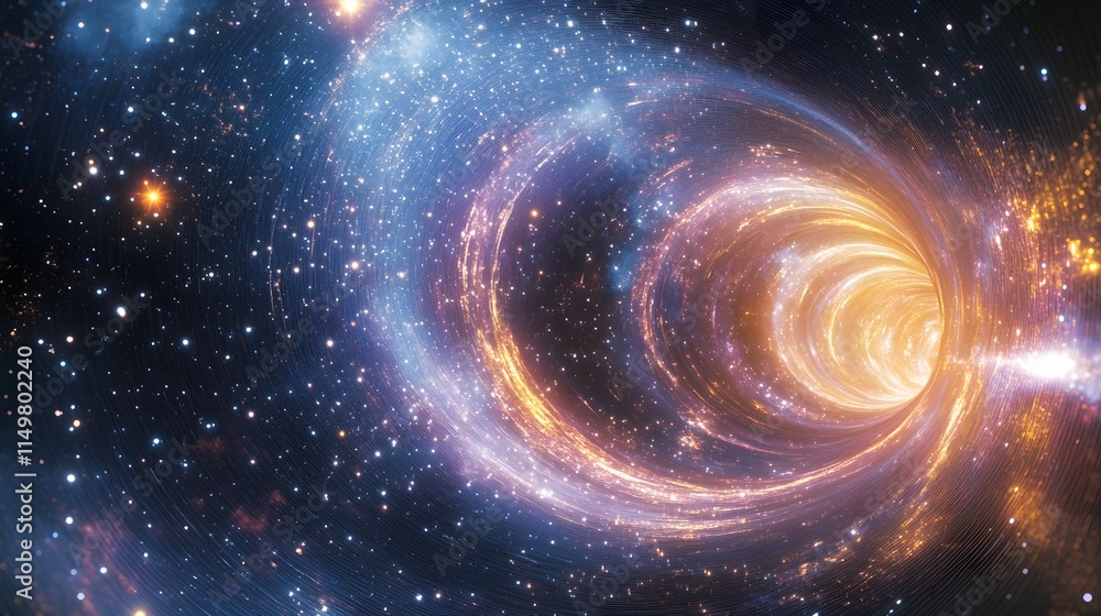 Poster exploring cosmic phenomena outer space digital art vast universe abstract viewpoint theoretical conc