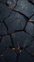 Fototapeta premium Dark black stone texture background. space background. Ultra realistic. Photorealistic