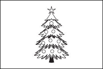 Christmas Tree Vector Illustration