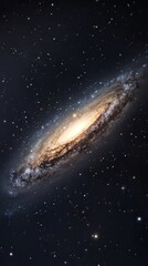 Fototapeta premium Galaxy and stars in outer space: a night sky background of the universe. space background. Ultra realistic. Photorealistic