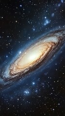 Obraz premium Galaxy and stars in outer space: a night sky background of the universe. space background. Ultra realistic. Photorealistic