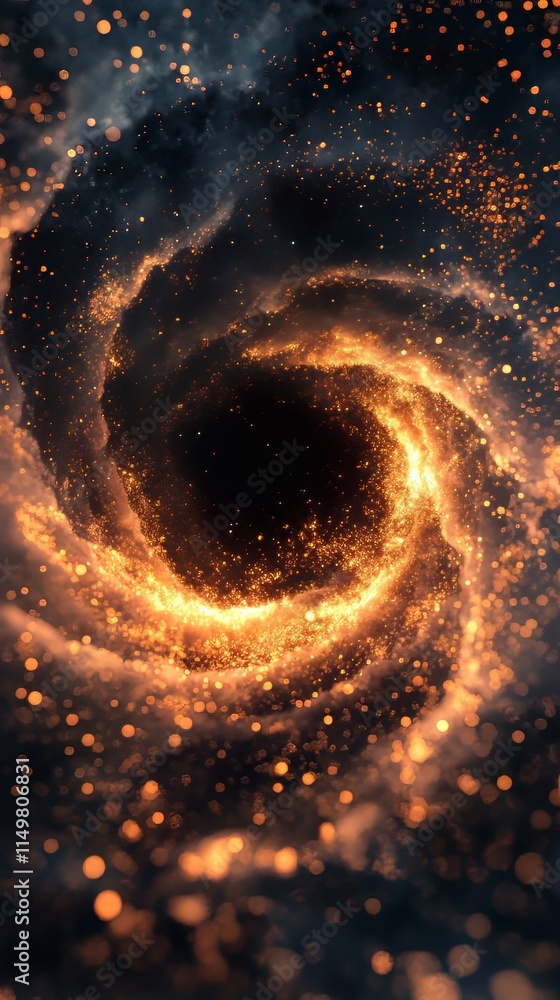 Poster magic background particle effect, simple background motion graphic. space background. ultra realisti