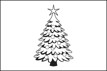 Enchanted Christmas Tree Silhouette

