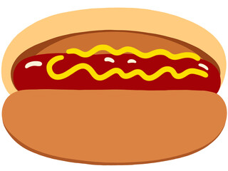 hot dog illustration
