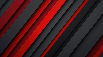 Obraz premium Abstract design featuring diagonal red and black stripes for a modern aesthetic.