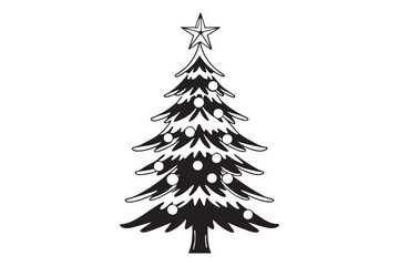 Christmas Tree Vector Illustration