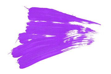 Horizontal purple brush strokes set on transparent background.