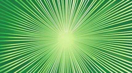 A vibrant green radial burst emanating from a central point, creating a sense of energy.
