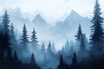 Beautiful hills at sunrise in the Carpathian mountains.