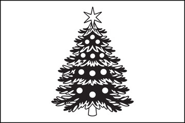 Christmas Tree Vector Illustration