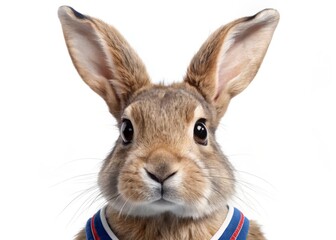 Fototapeta premium Adorable Bunny Athlete: Close-Up Sport Jersey Rabbit Clipart